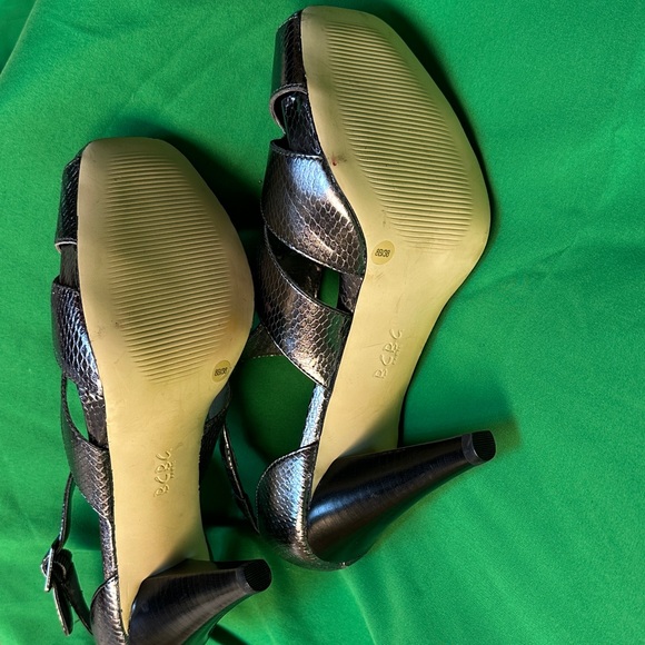 BCBG Metallic Black Cutout Heels - Picture 3 of 5